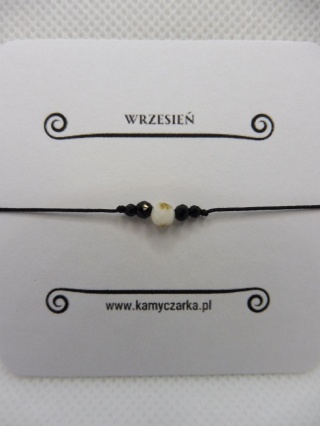 Bransoletka Miesięczna Wrzesień z Jaspisem Drzewnym