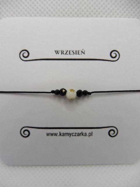 Bransoletka Miesięczna Wrzesień z Jaspisem Drzewnym Bransoletka Miesięczna Wrzesień z Jaspisem Drzewnym