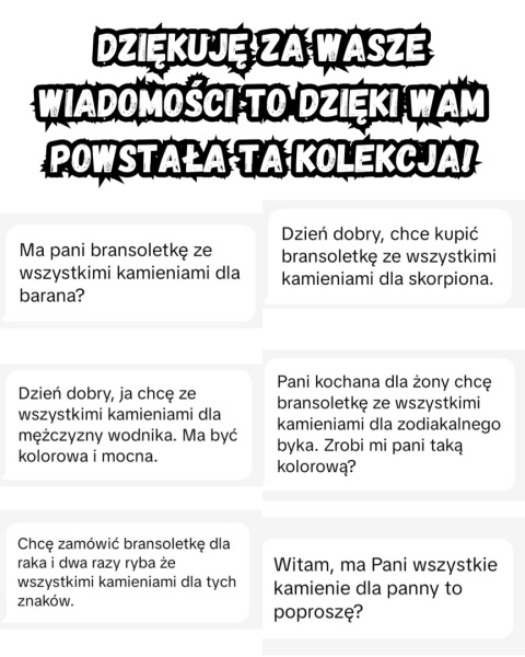 Bransoletka dla Strzelca 12 KAMIENI MOCY