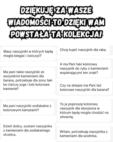 Naszyjnik dla Skorpiona 12 KAMIENI MOCY