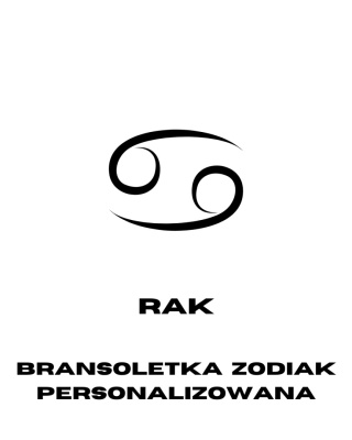 Bransoletka Rak z kamieni naturalnych na jedwabnej nici - Personalizowana
