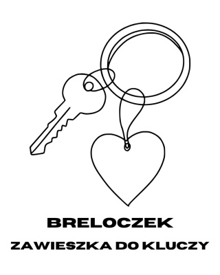 Zawieszka - Breloczek do Kluczy z Obsydianem