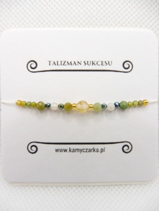 Bransoletka z Cytrynem i Awenturynem na Sukces Gold