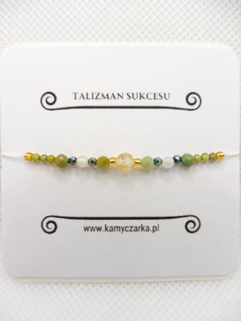 Bransoletka z Cytrynem i Awenturynem na Sukces Gold Bransoletka z Cytrynem i Awenturynem na Sukces Gold