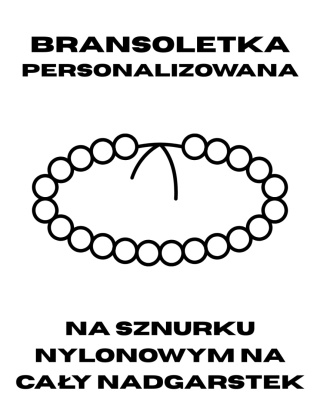 Bransoletka z kamieni naturalnych na sznurku nylonowym