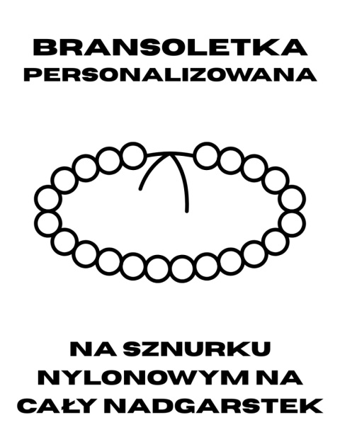 Bransoletka z kamieni naturalnych na sznurku nylonowym