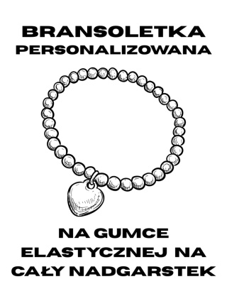 Bransoletka z kamieni naturalnych na gumce elastycznej