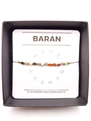Bransoletka dla Barana 12 KAMIENI MOCY