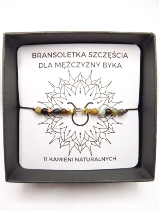 Bransoletka dla Byka Męska Na Szczęście