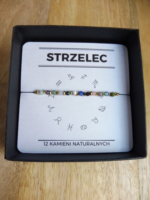Bransoletka dla Strzelca 12 KAMIENI MOCY