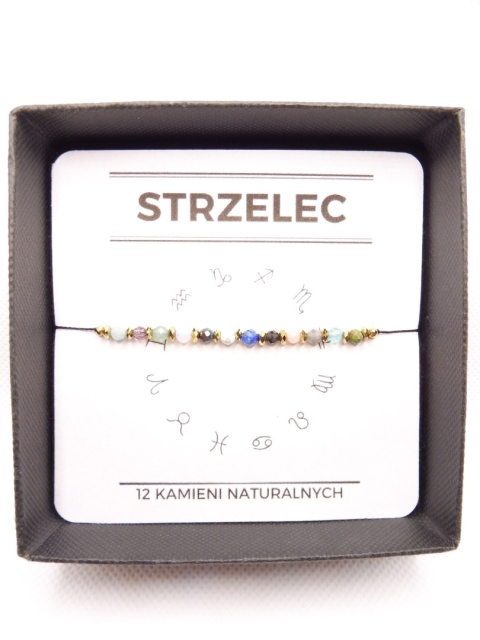 Bransoletka dla Strzelca 12 KAMIENI MOCY