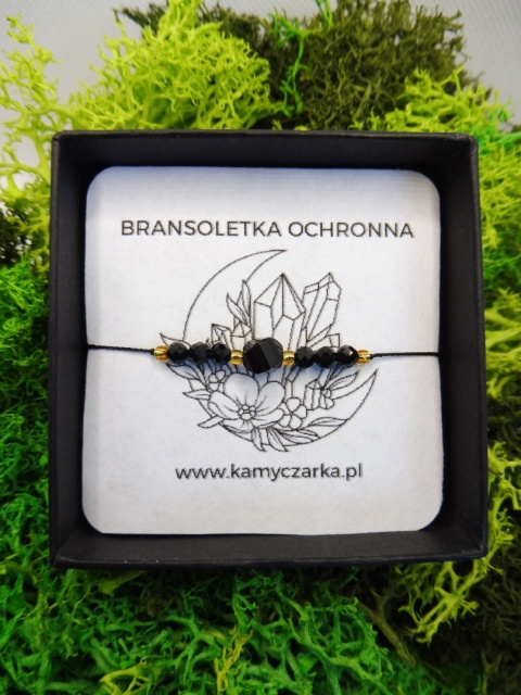 Bransoletka z Czarnym Turmalinem Na Ochronę