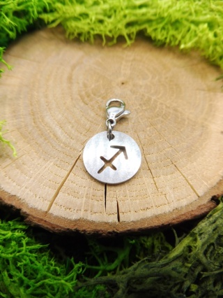 Zawieszka Strzelec Zodiakalna do Bransoletki ze Stal Silver