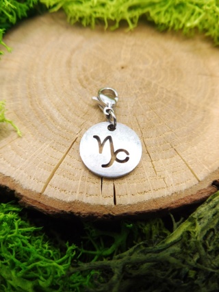 Zawieszka Koziorożec Zodiakalna do Bransoletki ze Stal Silver